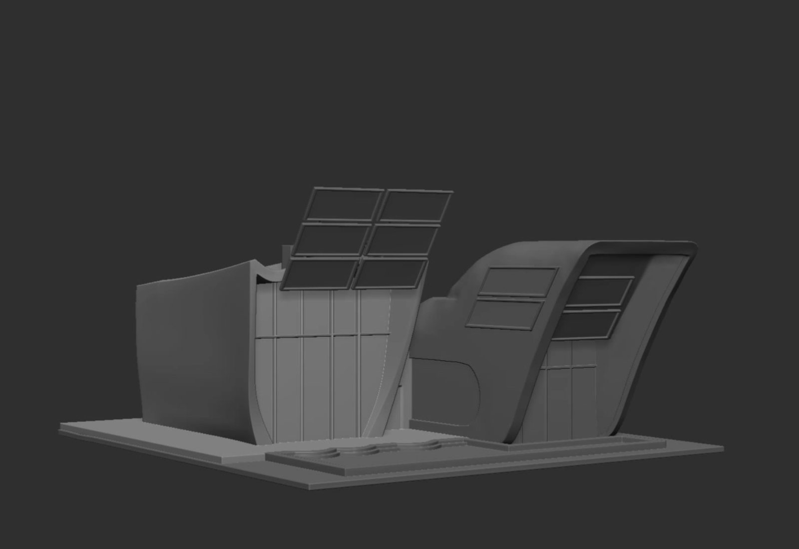依平面圖建立的 3D 模型